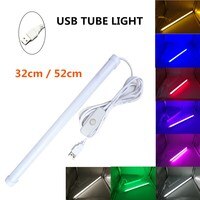 Светодиодная трубка USB 5V 2835 SMD Светодиодная лампа 32 см 52 см Жесткая светильник са лампа бар Чтение Книга настольная лампа ночсветильник ультратонкий шкаф 32850375679