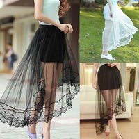 Женская кружевная юбка, винтажная длинная юбка стрейч с высокой талией, лето 2022 32852049796