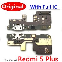Оригинальный Новый USB-разъем для зарядки док-станции, штепсельная плата, гибкий кабель для Xiaomi Redmi 5 Plus, разъем для зарядного порта Flex 32852721963