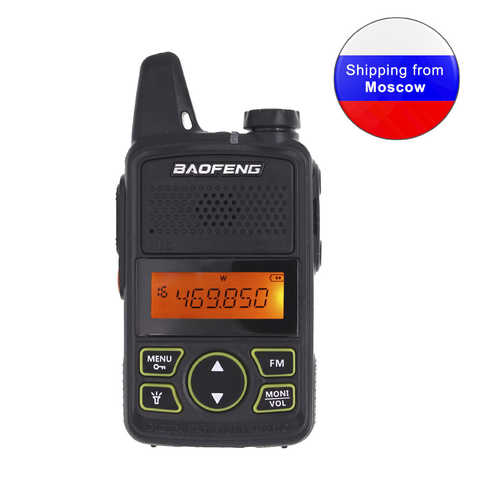 Портативная двухсторонняя рация Baofeng BF-T1 Mini UHF 400-470 МГц 20CH FM Walkie Talkie с наушником или USB-кабелем 32856022516