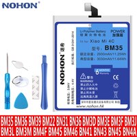 Аккумулятор NOHON для Xiaomi Mi5 Mi4C Mi6 Mi 5X 6X 8 Redmi Note 2 3 4 4X 5 BM35 BM22 BM36 BM3E BN31 BM45 BM46 BN41 BN43 BN45 сменный литий-полимерный батарея мобильного телефона 32856335444