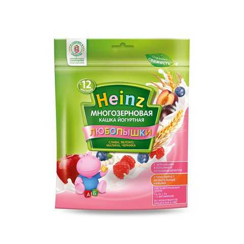 Хайнц - кашка йогуртная многозерновая слива, яблоко, малина, черника, 12 мес, 200 г 32863239454