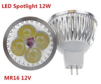 1 шт./лот освещение высокой мощности MR16/GU5.3 12 В/110 В/220 В 12 Вт с регулируемой яркостью светодиодный прожектор лампа Теплый/Чистый/холодный белый Светодиодный свет 32864068711