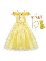 VOGUEON девочка принцесса Белль вечернее платье Красавица и Чудовище детское платье Хэллоуин косплей костюм маленькая девочка одежда для выпускного вечера 32866357553