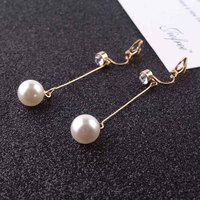 Женские серьги-клипсы, в Корейском стиле, с жемчугом 32869099187