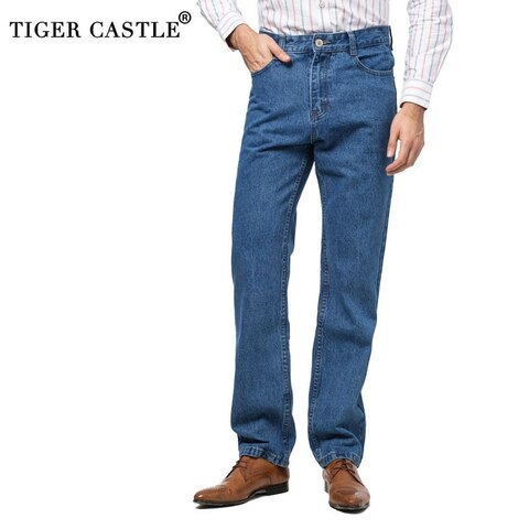 100% хлопок, мужские повседневные джинсовые брюки, весна-осень, мужские длинные синие прямые джинсовые комбинезоны, повседневные высококачественные джинсы с реагированием 32873758790