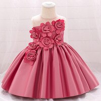 2022 платье для маленьких девочек, детское официальное вечернее платье с цветами, одежда для выпускного вечера, детский элегантный костюм принцессы на крестины для малышей 32874070638
