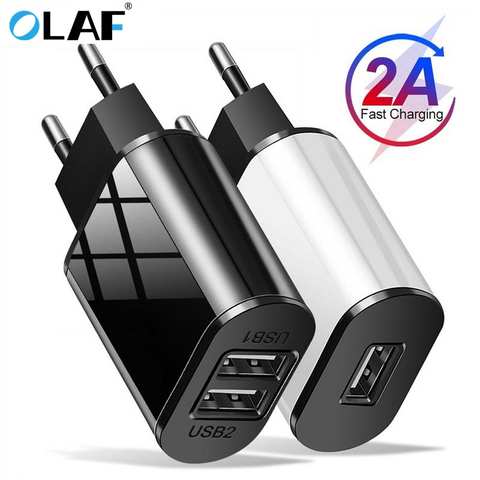 OLAF 5V 2A USB зарядное устройство для iPhone X 8 7 iPad Air быстрое настенное зарядное устройство EU адаптер для Samsung S9 Xiaomi Mi6 Mi5 зарядное устройство 32874349514
