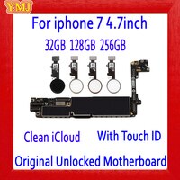 Материнская плата 32 Гб 128 ГБ 256 ГБ для iphone 7 4,7 дюйма с Touch ID/без Touch ID 100% оригинальная разблокированная для iphone 7 логическая плата 32876060279
