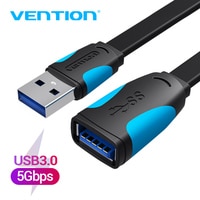 Vention USB 3,0 Удлинительный кабель от мужчины к женскому Удлинительный кабель быстрая скорость USB 3,0 кабель Расширенный для ноутбука ПК USB 2,0 удлинитель 32879744769
