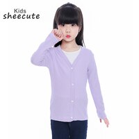 SheeCute/весенне-Осенняя детская одежда для мальчиков и девочек, вязаный кардиган ярких цветов, свитер, SCH0286 32881363878