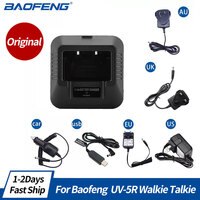 Зарядное устройство Baofeng UV-5R EU/US/UK/AU/USB/автомобильное, устройство для двухсторонней рации Baofeng UV-5R DM-5R Plus UV 5R, Любительская рация UV5R 32887408252
