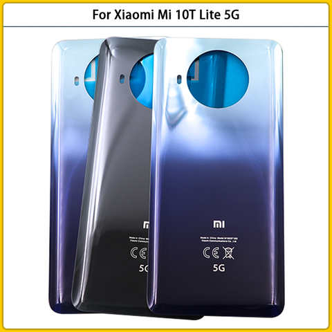 Новинка, задняя крышка аккумулятора для Xiaomi Mi 10T Lite, 3D стеклянная панель, задняя дверь Mi 10T lite, стеклянный корпус с клейкой заменой 32888796844