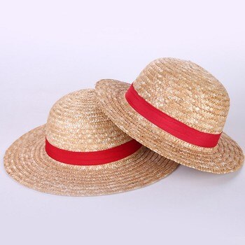 Luffy Аниме Косплей канотье пляж Кепка мужская женщина Хэллоуин шляпа соломенная плетеная шляпа 32889574147
