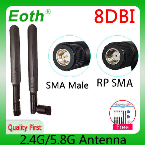 Антенна eoth 2,4g/5,8 ГГц/2,4 ГГц, 8dBi/SMA, 2,4/5,8 ГГц 32893936047