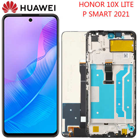 ЖК-дисплей 6,67 дюймов для Huawei Honor 10X lite X10 lite DNN-LX9 Y7A, оригинальный дисплей с дигитайзером сенсорного экрана для Huawei P Smart 2021 32895309075