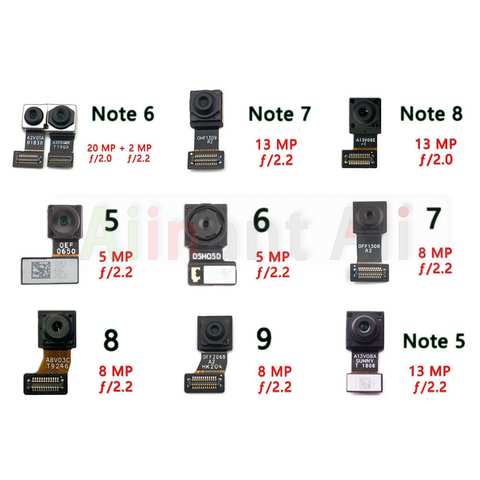 Гибкий кабель AiinAnt для модуля фронтальной камеры для Xiaomi Redmi Note 6 7 8 9 6A 7A 8A 9A Plus Lite K20 Pro 32905021065