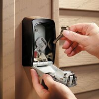 Настенное крепление для хранения ключей секретный ящик Органайзер 4-значный комбинированный пароль Блокировка кода безопасности без ключа домашний сейф для ключей caja fuerte 32909306181