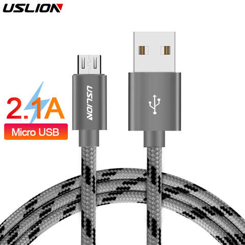 Кабель Micro USB USLION для xiaomi 6 xiaomi redmi note 5 pro 4x, кабель для быстрой зарядки и передачи данных, зарядный шнур для планшета, зарядное устройство Micro USB 32909388885
