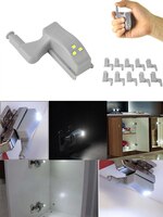 Универсальный светодиодный Ночной светильник с внутренним датчиком 0,25 Вт, мини-лампа для кухни, спальни, гостиной, шкафа 32912343029