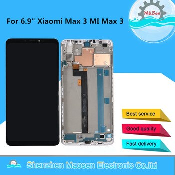 Дисплейный модуль M & Sen, 6,9 дюйма для Xiaomi Max 3 MI Max3, ЖК-дисплей с рамкой и сенсорной панелью, дигитайзер, оригинал 32929445409