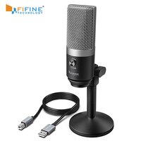 FIFINE USB микрофон для ноутбуков и компьютеров для записи потокового голоса оверсайз для аудио и видео K670 32934885488