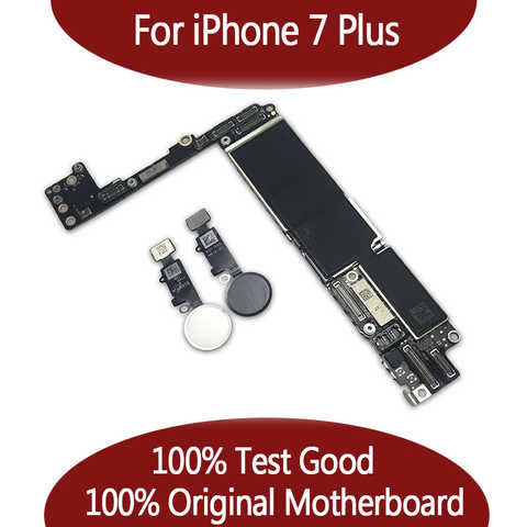100% оригинальная разблокированная материнская плата для iPhone 7 plus без Touch ID, для iPhone 7 P материнская плата с чипами, 32 ГБ/128 ГБ/256 ГБ 32948249266