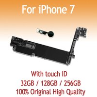 Оригинальная материнская плата для iPhone 7, 32 ГБ, 128 ГБ, 256 ГБ, 4,7 дюйма со сканером отпечатков пальцев и разблокировкой Touch ID, логическая плата iOS, бесплатная доставка 32949371360