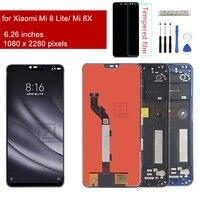 ЖК-дисплей с сенсорным экраном и дигитайзером в сборе с рамкой для Xiaomi Mi 8 Lite, запчасти для ремонта Mi 8 lite 32953336104
