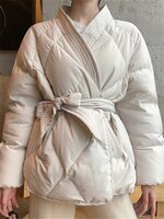 Новый дизайн Hzirip, женская зимняя однотонная женская толстая Высококачественная Студенческая верхняя одежда, милая Офисная Женская теплая куртка 32959213584