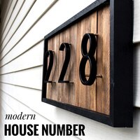 125 мм цифры на дверь плавающий дом цифры буквы большая современная дверь Алфавит дома Открытый 5 дюймов черный номер адрес табличка тире слэш знак #0-9 32961289979