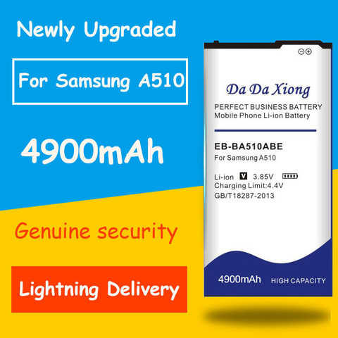 Аккумулятор большой емкости 4900 мАч для Samsung Galaxy 2016 Edition A510 EB-BA510ABE A5100 A5 A51 бесплатная доставка 32962136075