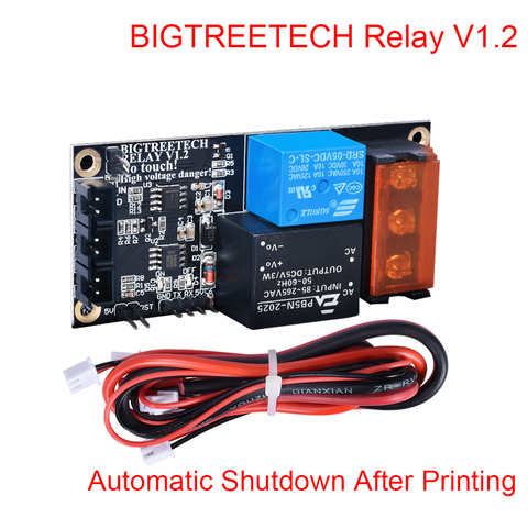 Модуль Bigtreetech Relay V1.2 после печати на BIQU Thunder, модуль автоматического выключения для CR10 принтера Reprap, детали для 3D-принтера 32962233006