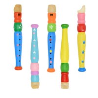 Короткие флейты звук ребенок Деревянный Ветер музыкальный инструмент раннее образование разработка типа 6 отверстий рекордер деревянные музыкальные инструменты, флейта 32962456075