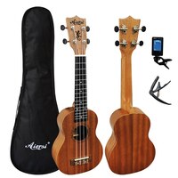 Aiersi полный пакет 21 дюйм Гавайская гитара Сопрано из красного дерева музыкальные подарки инструмент 4 струны Гавайская мини-гитара ra 32962473198