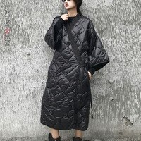 LANMREM 2024 новое осеннее и зимнее японское стильное Свободное пальто с рукавами «летучая мышь» большого размера с хлопковой подкладкой Женская ветровка JD18601 32970823154