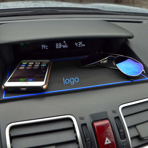 Нескользящий Силиконовый Держатель QHCP для телефона, гибкие нескользящие коврики на приборную панель для Subaru Forester Outback Legacy XV 2015 2016 2017 32971759651
