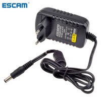 ESCAM 12 В 2 а переменного тока 100-240 В адаптер преобразователя постоянного тока 12 В 2 а 5,5 мА Источник питания ЕС Великобритания Австралия США штекер 2,1 мм x мм для IP-Камеры видеонаблюдения 32973089753