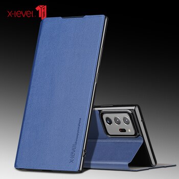 X-Level кожаные флип-Чехлы для Samsung Galaxy Note 20 Ultra Note 10 9 S22 S21 S20 Plus ультратонкий деловой Чехол-книжка 32981317810