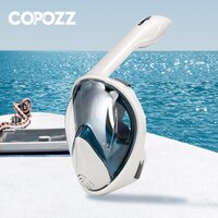 Маска для подводного плавания COPOZZ, полнолицевая маска для подводного плавания, антизапотевающая для взрослых 32982549942