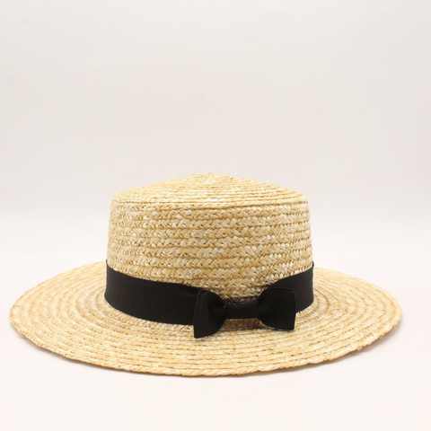 Женская соломенная шляпа-канотье от солнца 32982692988
