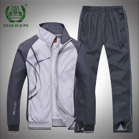 Костюм спортивный мужской из двух предметов, тонкий пиджак и брюки, лоскутный, с принтом, комплект одежды на осень, большие размеры 5XL 32989534836