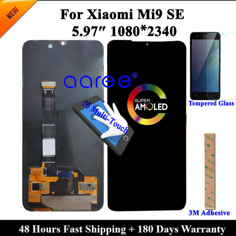 ЖК-дисплей Super AMOLED для Xiaomi Mi9 SE, ЖК-дисплей с сенсорным экраном и дигитайзером в сборе для Xiaomi Mi 9 SE 32990308101