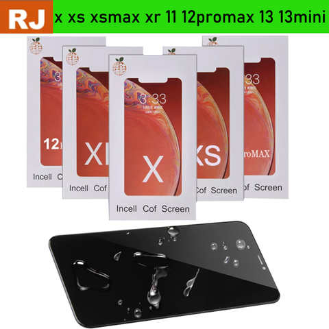 ЖК-дисплей RJ Incell для iPhone X XS 11 12 13 Pro Max XR 12 13 Mini 14PLUS, сенсорный экран с дигитайзером в сборе, без пикселя, замена 32995943743