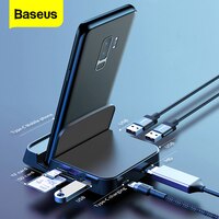 Док-станция Baseus для Samsung S20 S10, док-станция с USB C на HDMI, адаптер питания для Huawei P30 32997359486