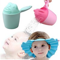 Мультяшные Детские шапочки для ванны, детская чашка для шампуня, детский купальный аппарат, Детские Ложки для душа, детская чашка для мытья волос, детский инструмент для ванны 33001773824