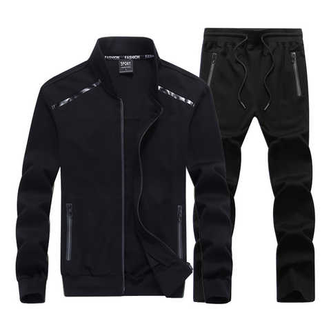 Новый Для мужчин костюмы мужской спортивной комплект Демисезонный Повседневные комплекты одежды куртка + брюки Высокое качество, Большие размеры L-9XL 33005943953