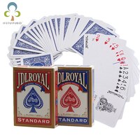 Новейшие красные/синие стандартные игральные карты Jdlroyal для покера, стандартные герметичные террасы, волшебные трюки, игральные карты для покера, волшебные трюки GYH 33012100859