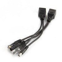 Кабель адаптер POE RJ45 инжекторный разветвитель Сетевой адаптер питания через Ethernet PoE-форсунка комплект разветвителя 33012458439