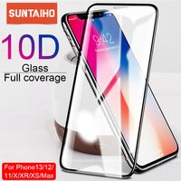 Suntaiho 9D Защитное стекло для iPhone X XS 6 6S 7 8 plus, стеклянная Защита экрана для iPhone 13 12 ProMAX 11 XR, защитное стекло 33012709465